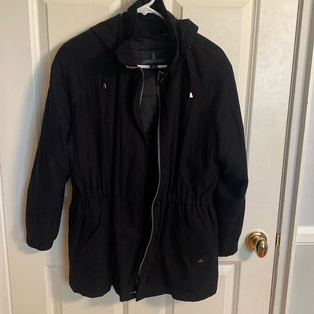 London Fog black winter coat - like new!